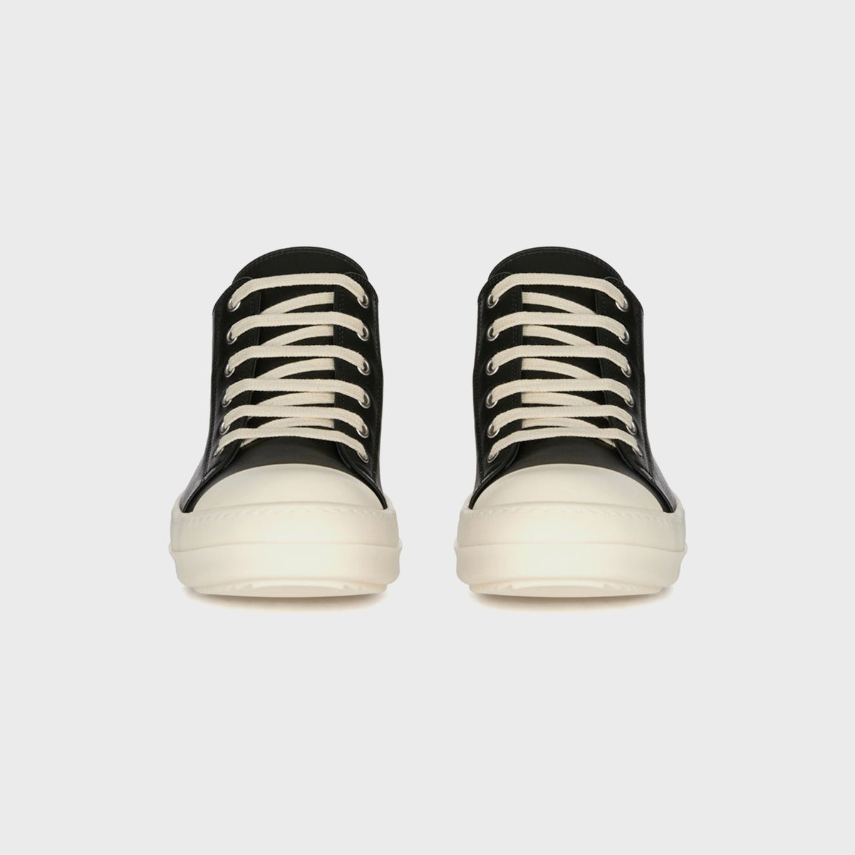 Rick Owens SS26 Temple Low Sneaks - Black / Milk