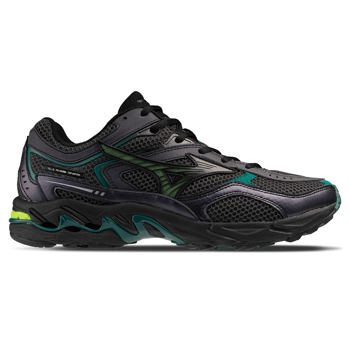 Mizuno Wave Mustang LS Sport 'Black Oyster Green Glow Aventurine'