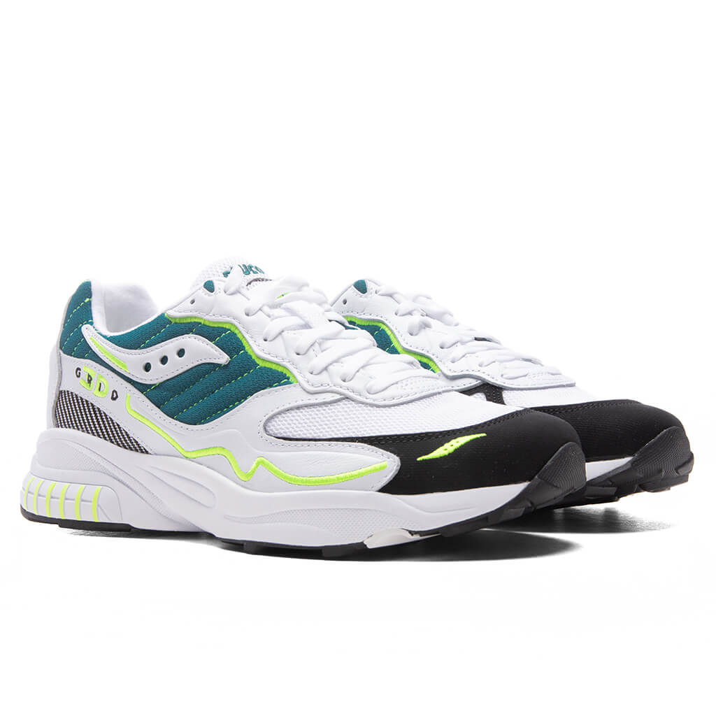 Saucony 3D Grid Hurricane - White/Green