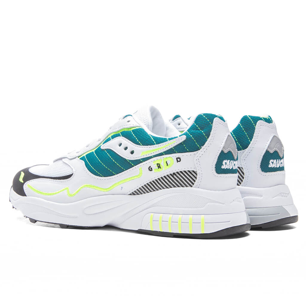 Saucony 3D Grid Hurricane - White/Green