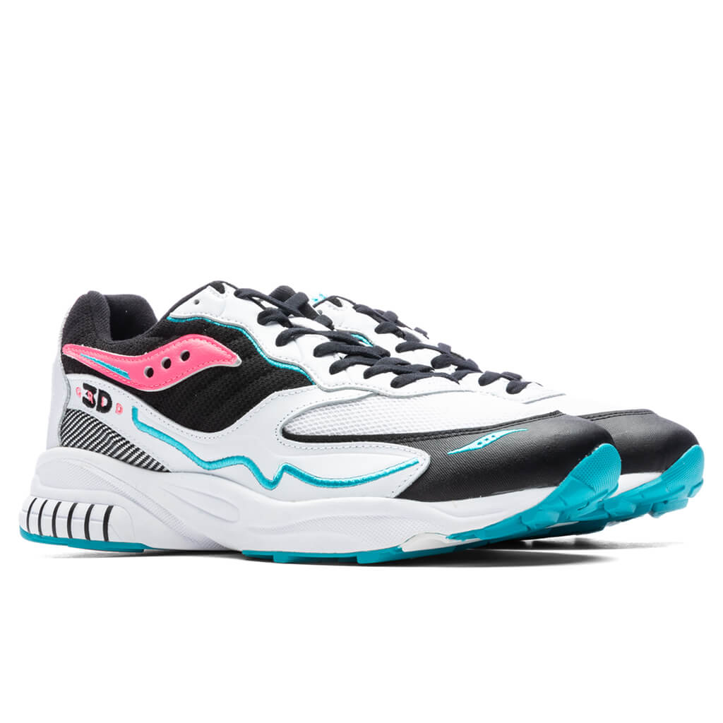 Saucony 3rd Grid Hurricane - White/Black/Pink