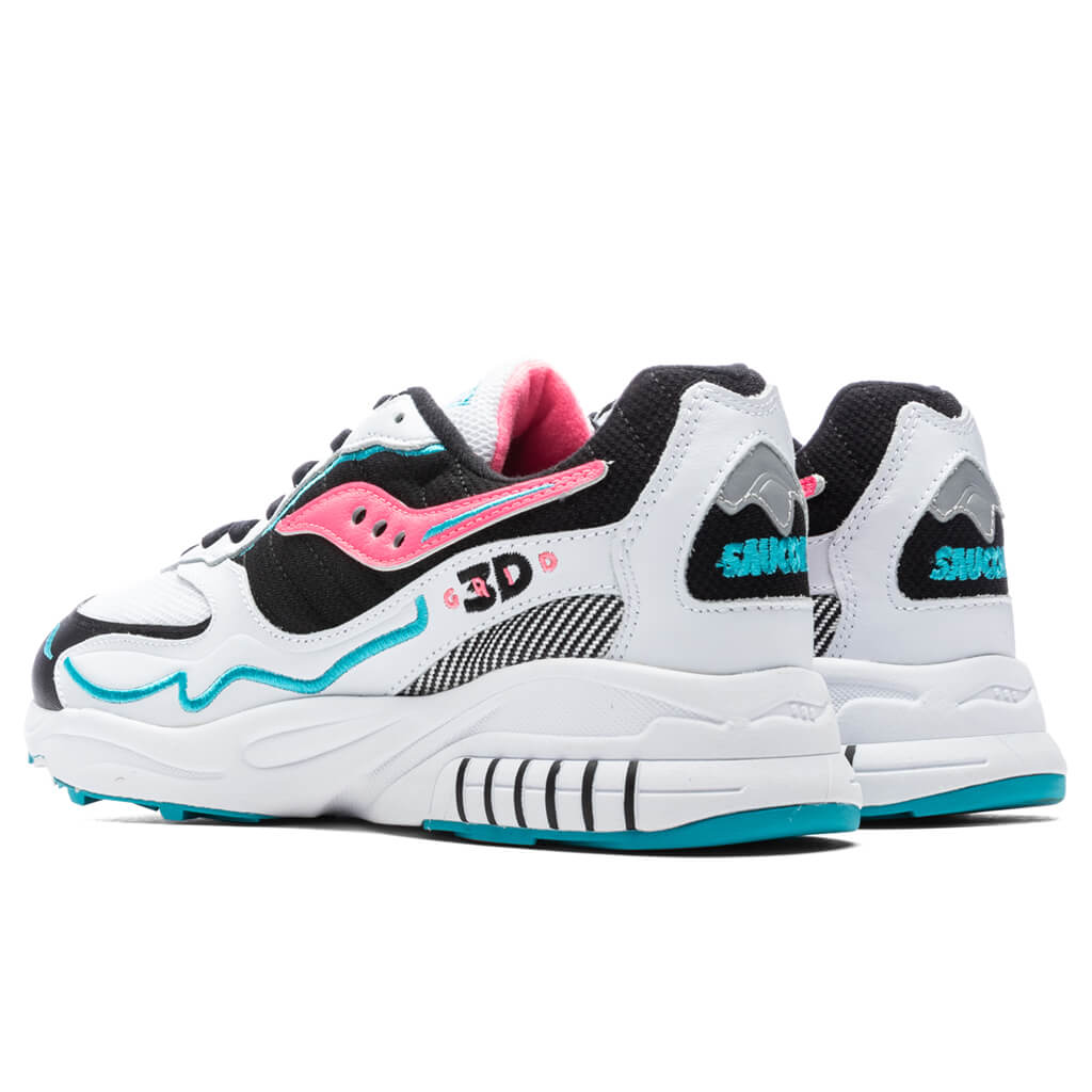 Saucony 3rd Grid Hurricane - White/Black/Pink
