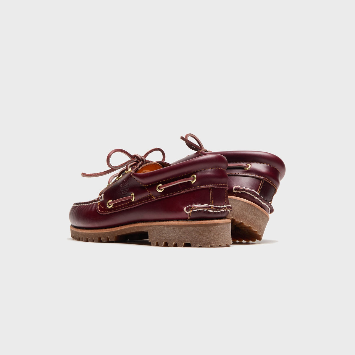 Timberland Authentic Three-Eye Lug Handsewn Boat Shoe - Burgundy