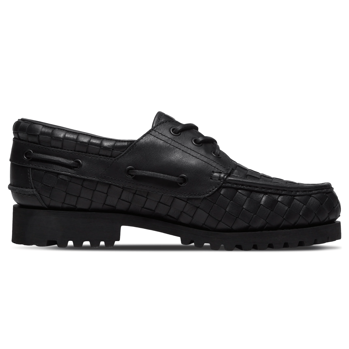 Timberland 3-Eye Lug Woven Pack 'Black Full Grain'