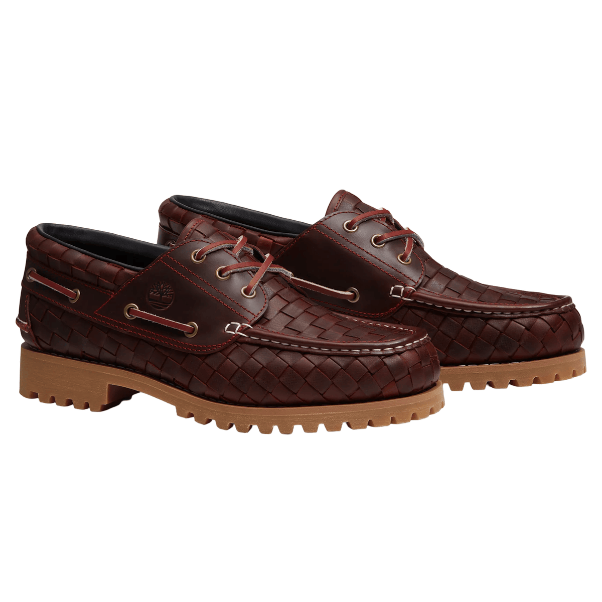 Timberland 3-Eye Lug Woven Pack 'Burgundy Full Grain'
