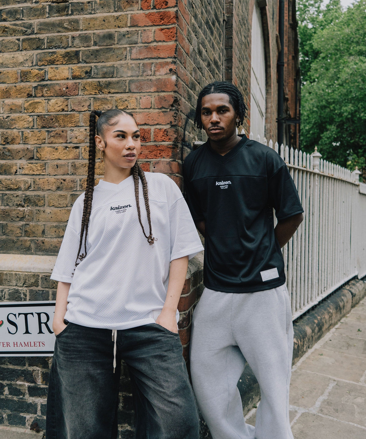 KAIZEN MARKET WHITE MESH JERSEY
