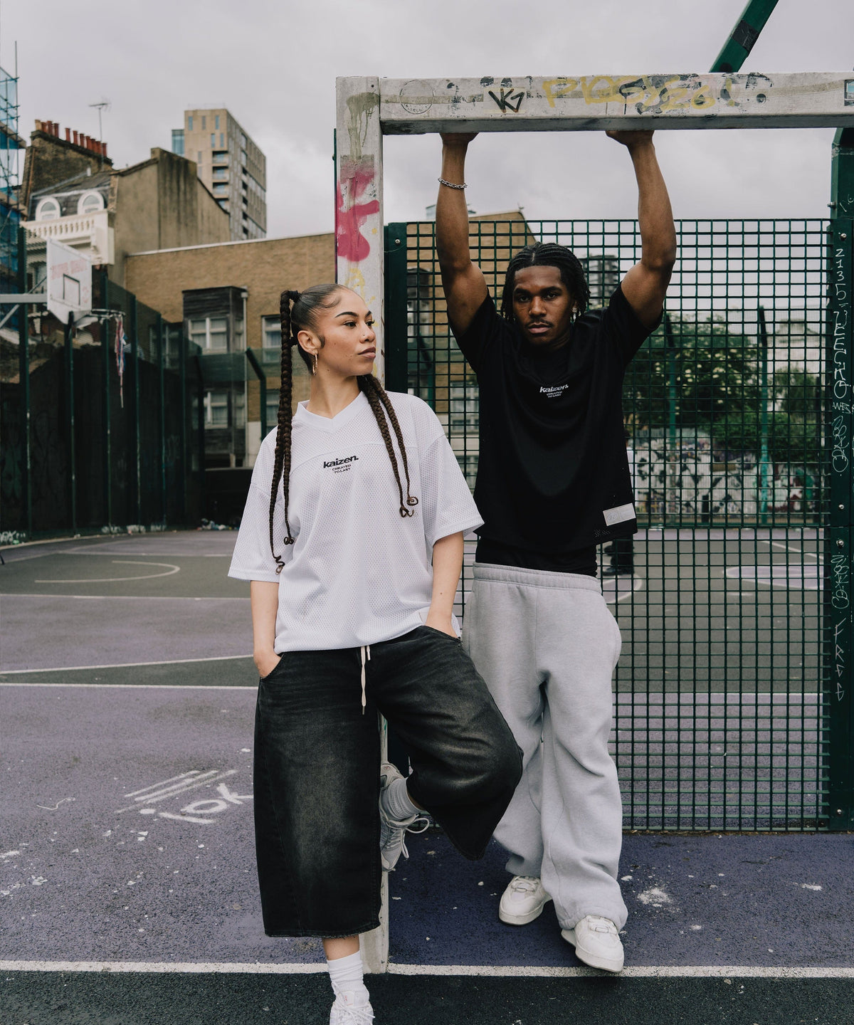 KAIZEN MARKET BLACK MESH JERSEY