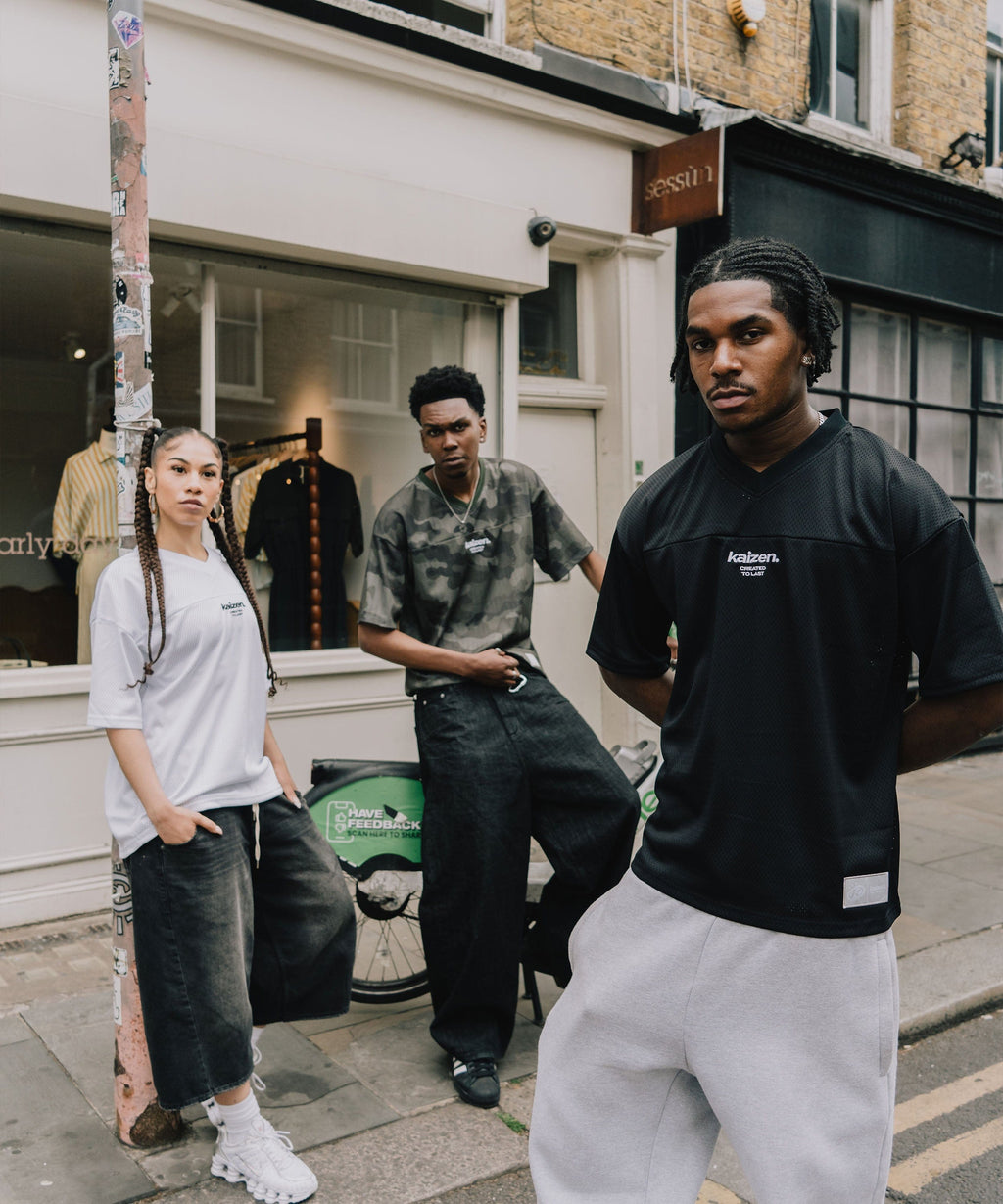 KAIZEN MARKET BLACK MESH JERSEY