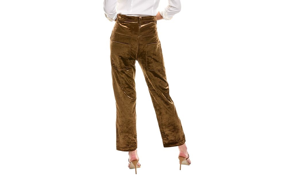 Brunello Cucinelli Velvet High-Waisted Trousers WMNS "Brown" BRUN1305