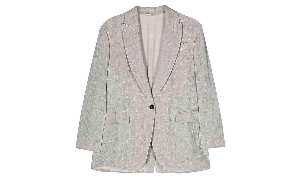 Brunello Cucinelli Linen Blazer WMNS "Grigio" BRUN1363