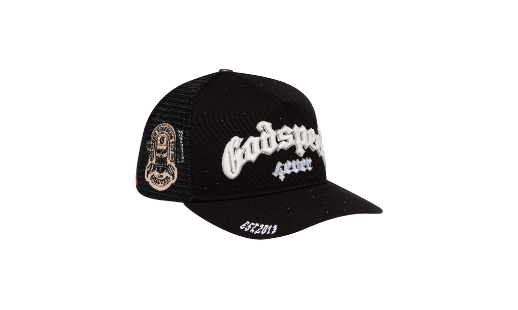 Godspeed New York GS Forever VVS Trucker Hat "Black / White" KF5WOLZE