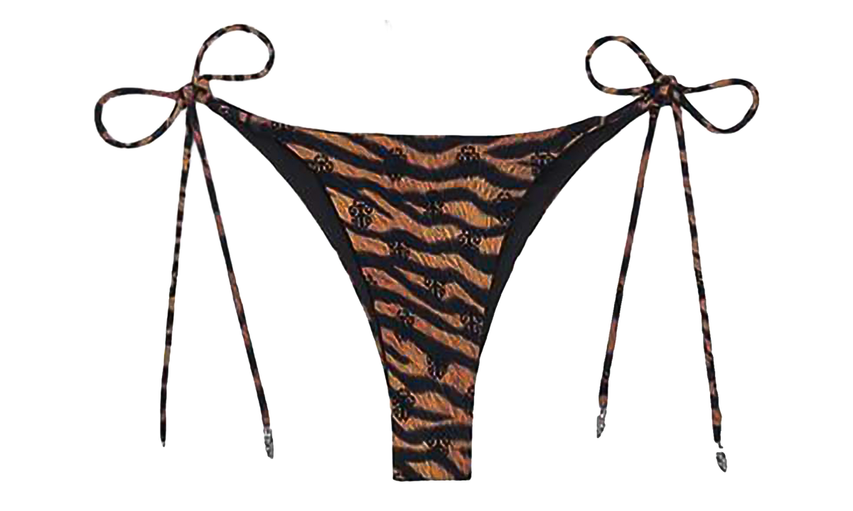 Chrome Hearts X DIB Orange Tiger Bikini bottom "Brown" CHRM1085