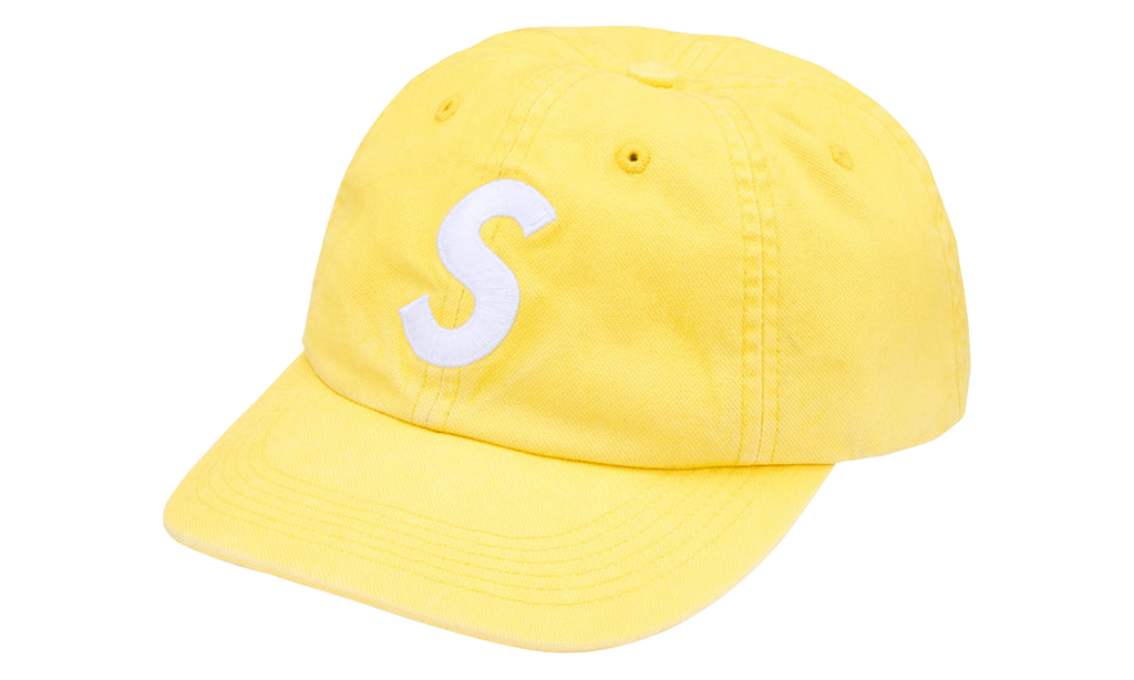 SUPREME Washed Canvas S Logo 6-Panel "FW26 - Yellow" SU28493