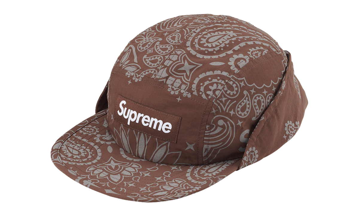 Supreme Reflective Bandana Sunshield Camp Cap "SS26 - Brown" SU27764