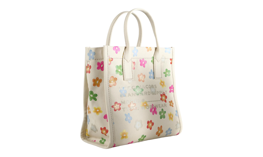 Marc Jacobs Medium Tote Wild Daisy Canvas Standard Supply Bag "White" 4P6HTT019H02 101