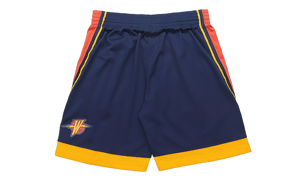 Mitchell & Ness NBA Swingman Road Shorts "2009-10 Golden State Warriors - Navy" SMSHGS18232 GSWNAVY09