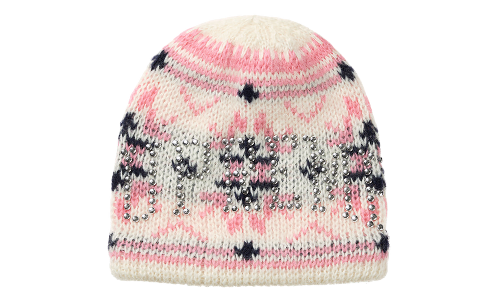 SUPREME Studded Fair Isle Beanie "FW26 - Cream" SU28498