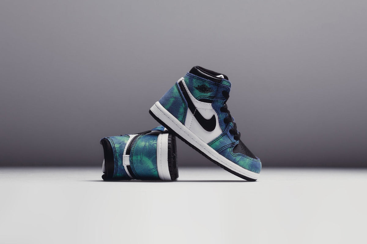 Air Jordan 1 High OG (TD) "Tie-Dye" - White/Black/Aurora Green