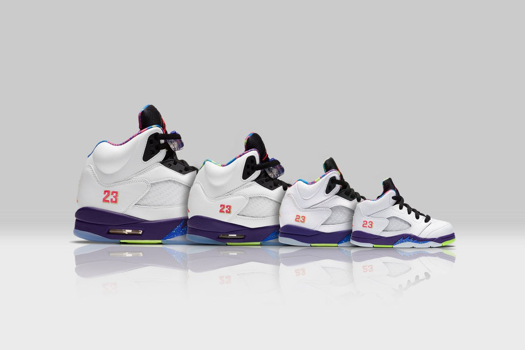 Air Jordan 5 Retro (GS) "Alternate Bel-Air" - White/Ghost Green