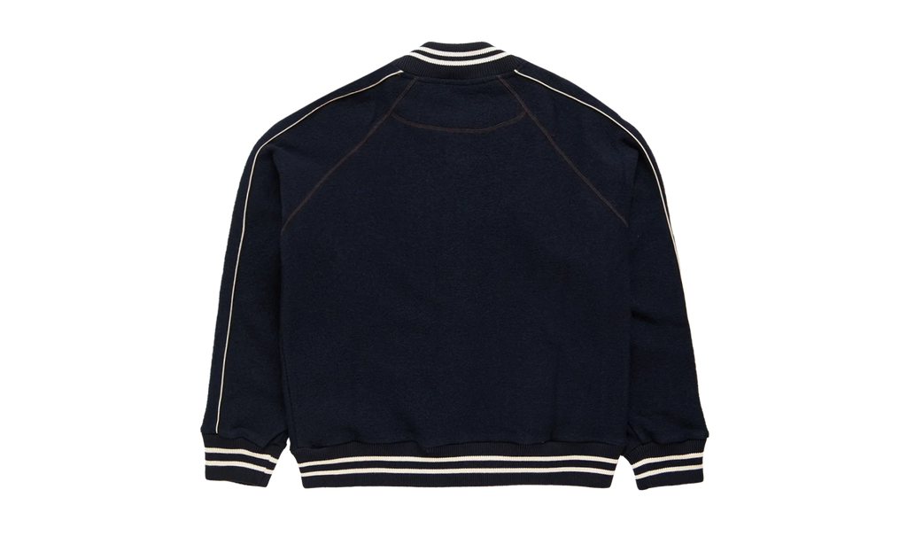 Wales Bonner October Varsity Jacket "Navy" MA25JE18JE04503