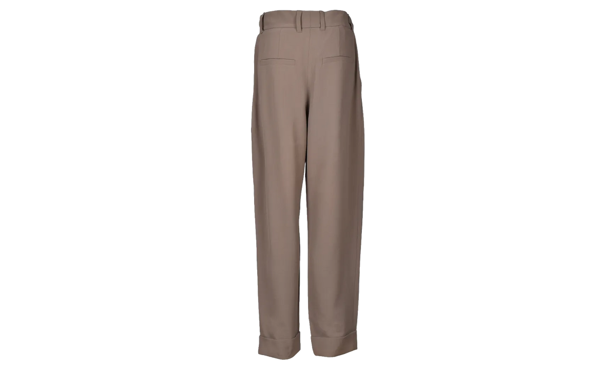 BRUNELLO CUCINELLI Silk Blend Tailored Trousers WMNS "Beige" BRUN463