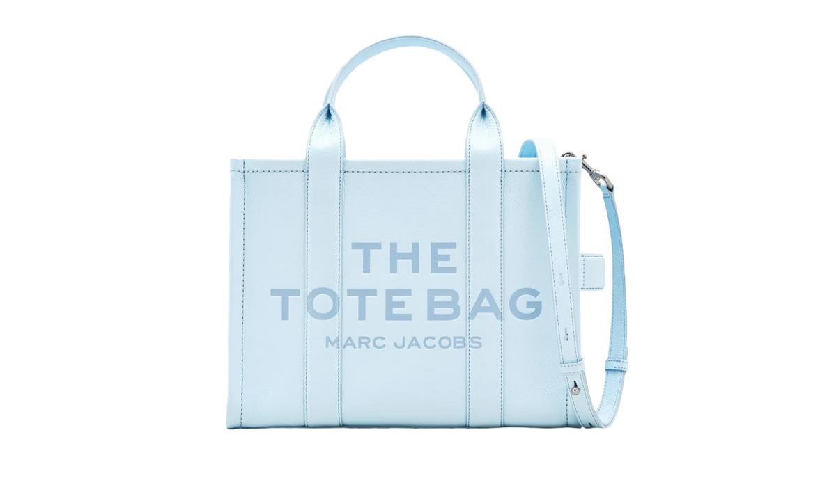 Marc Jacobs The Medium Leather Tote Bag "Cloud Blue" H004L01PF21 465