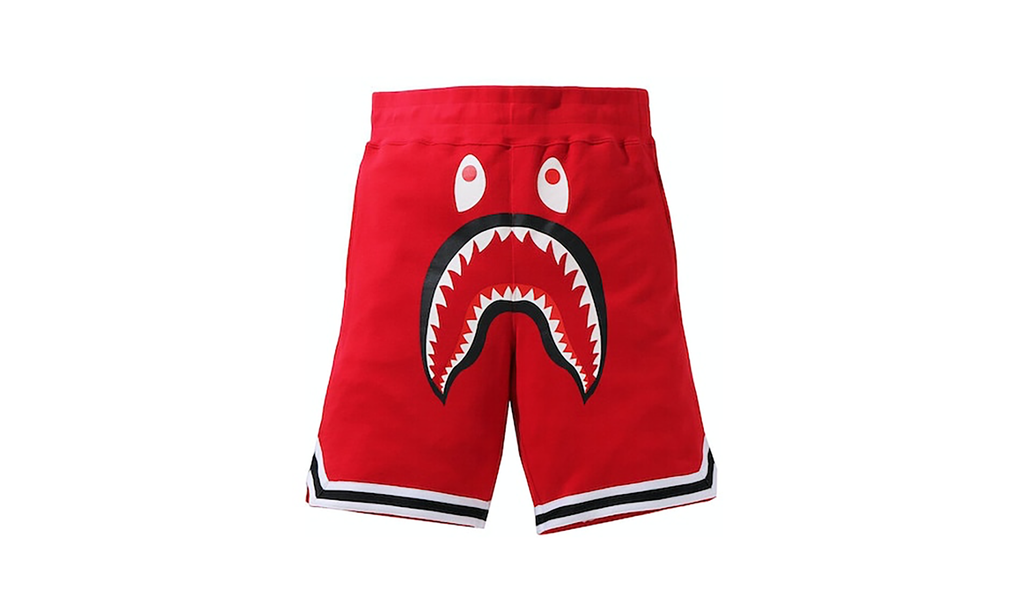 Bape Shark Basketball Sweatshort "Red" E42CCECA