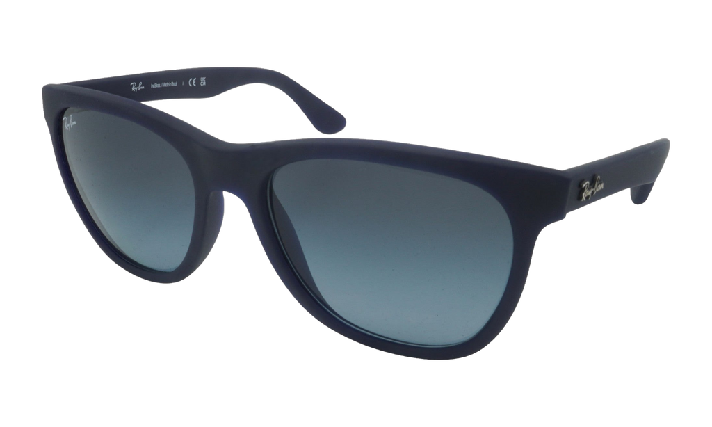 Rayban Square Sunglasses "Matte Blue" RB4184-895-96_54