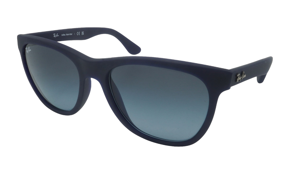 Rayban Square Sunglasses "Matte Blue" RB4184-895-96_54