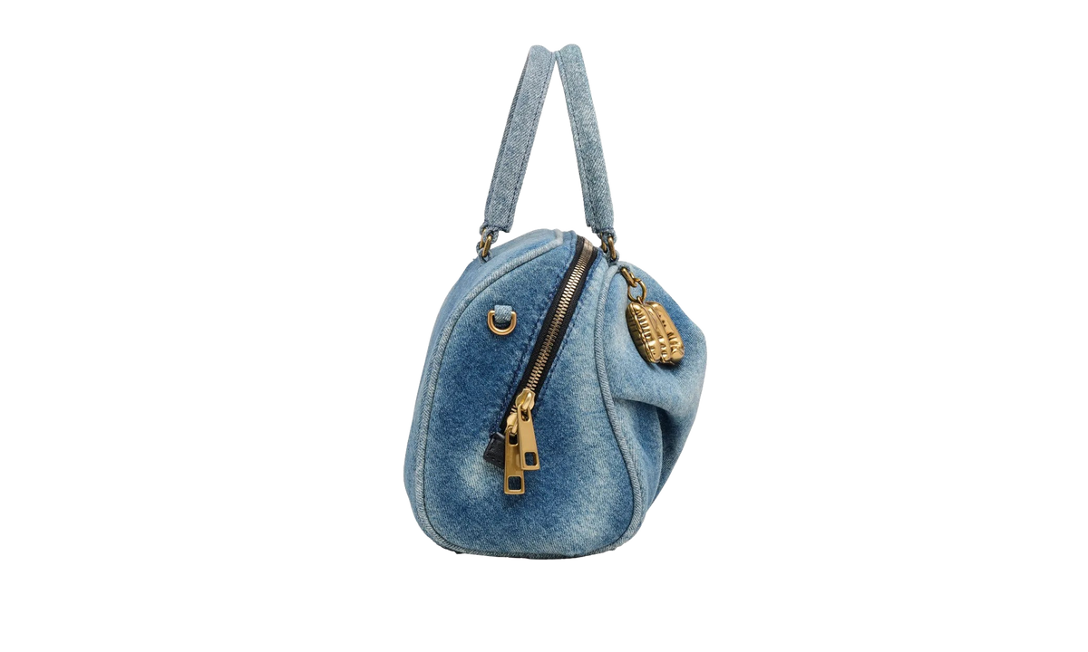 Marc Jacobs The Small Bauletto Denim Bag "Medium Wash" 2P6HSC011H02 492