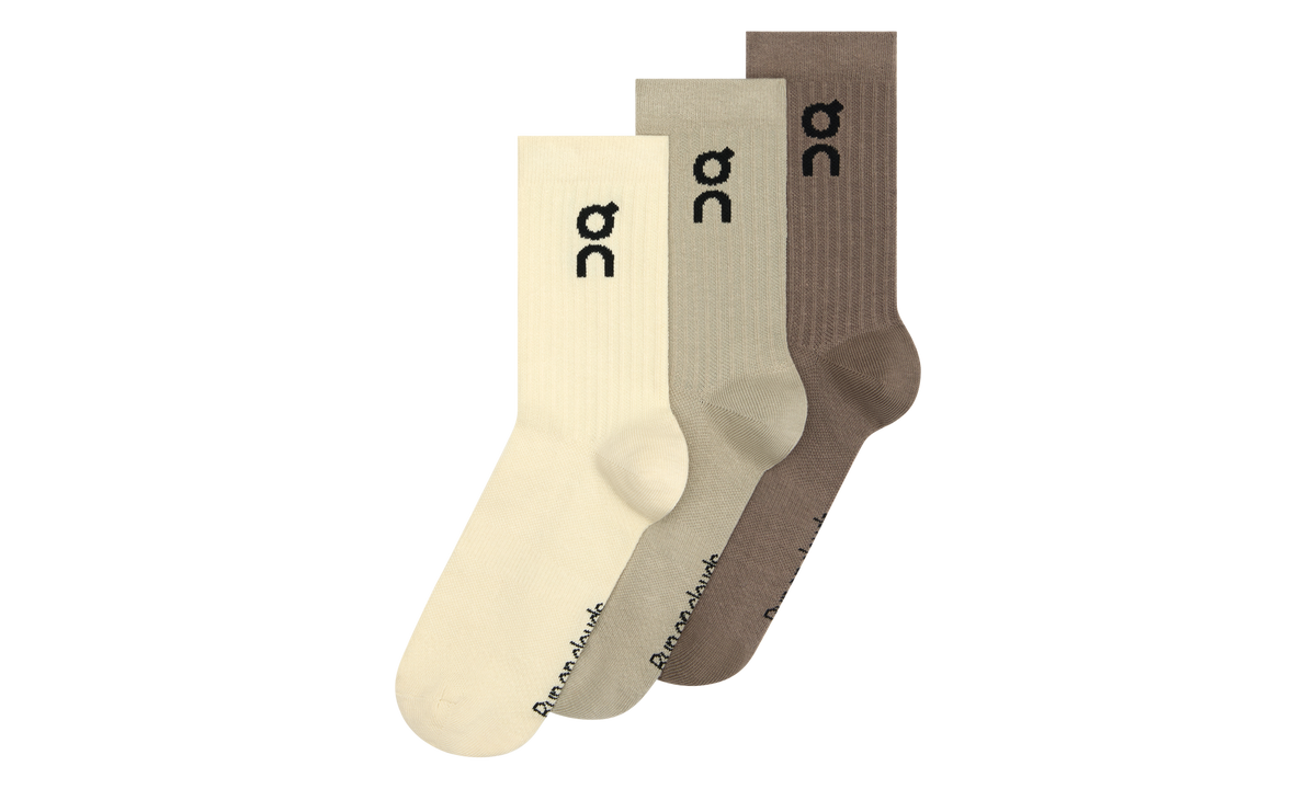 ON RUNNING Logo Sock Mid "Hare Brume (3 Pack)" 2UF10524953