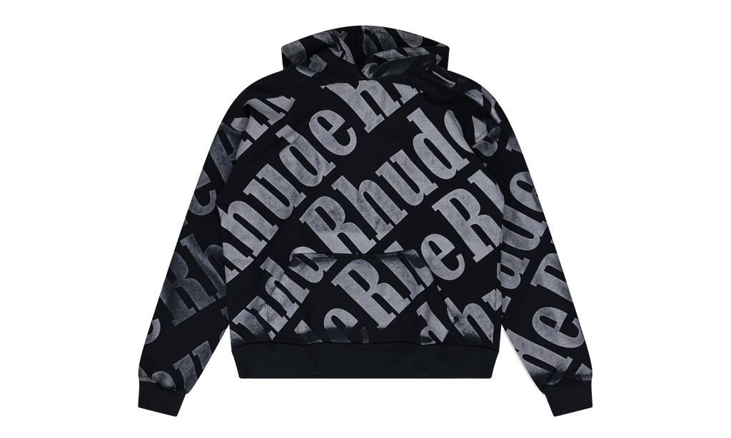 Rhude All Over Hoodie "Black" RHDMHDS1949 BLK
