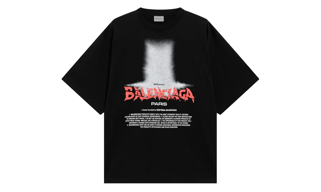 Balenciaga The Door Oversized T-Shirt WMNS "Black" 871733TUVO41000