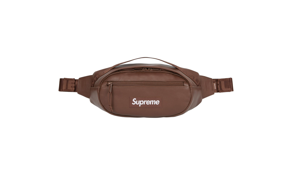 Supreme Leather Waist Bag "FW24 - Brown" SU26089