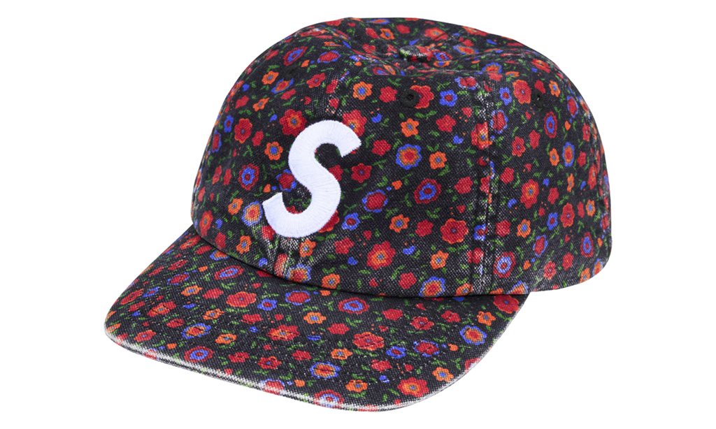 SUPREME Washed Canvas S Logo 6-Panel "FW26 - Floral" SU28490