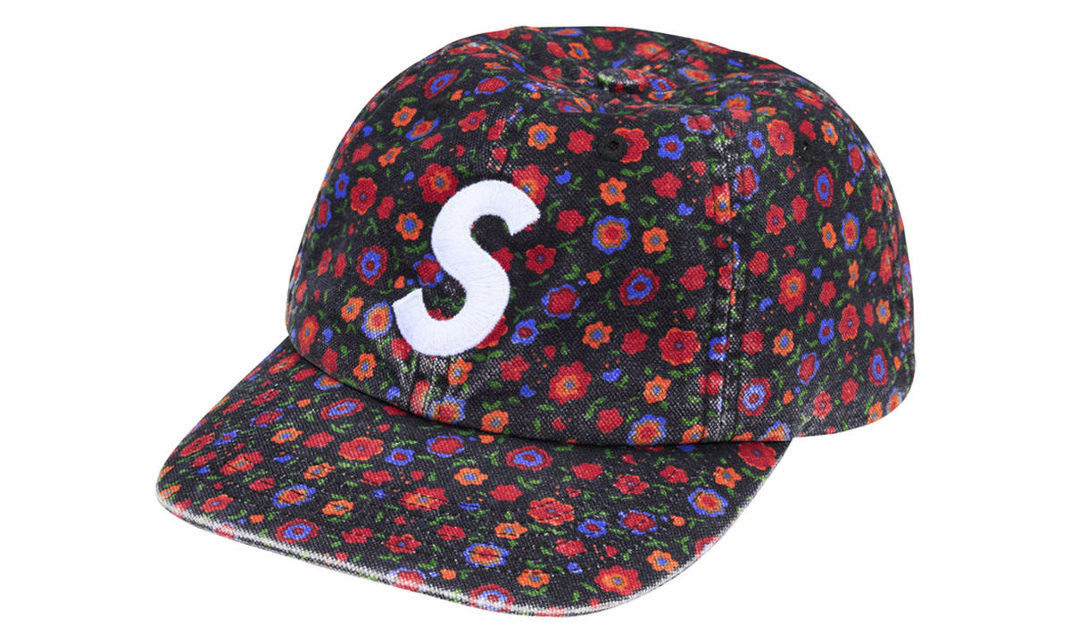 SUPREME Washed Canvas S Logo 6-Panel "FW26 - Floral" SU28490
