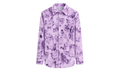 Off-White Chine Satin Twist Shirt Dress WMNS "Violet" CH OW OS 01009