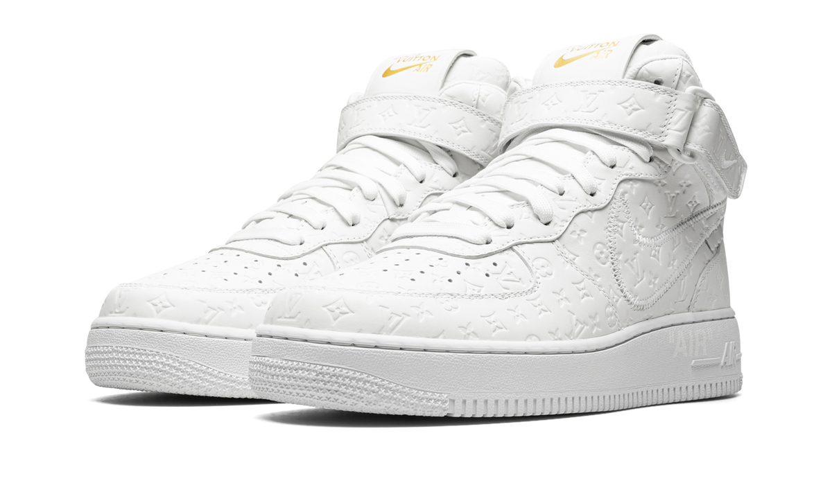 Nike Louis Vuitton Air Force 1 Mid "Virgil Abloh - White/White" 1A9V90