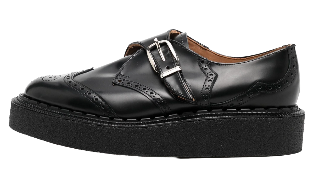 COMME DES GARCONS HOMME PLUS George Cox Brogue Monk Shoes "Black" PN K104 001 1