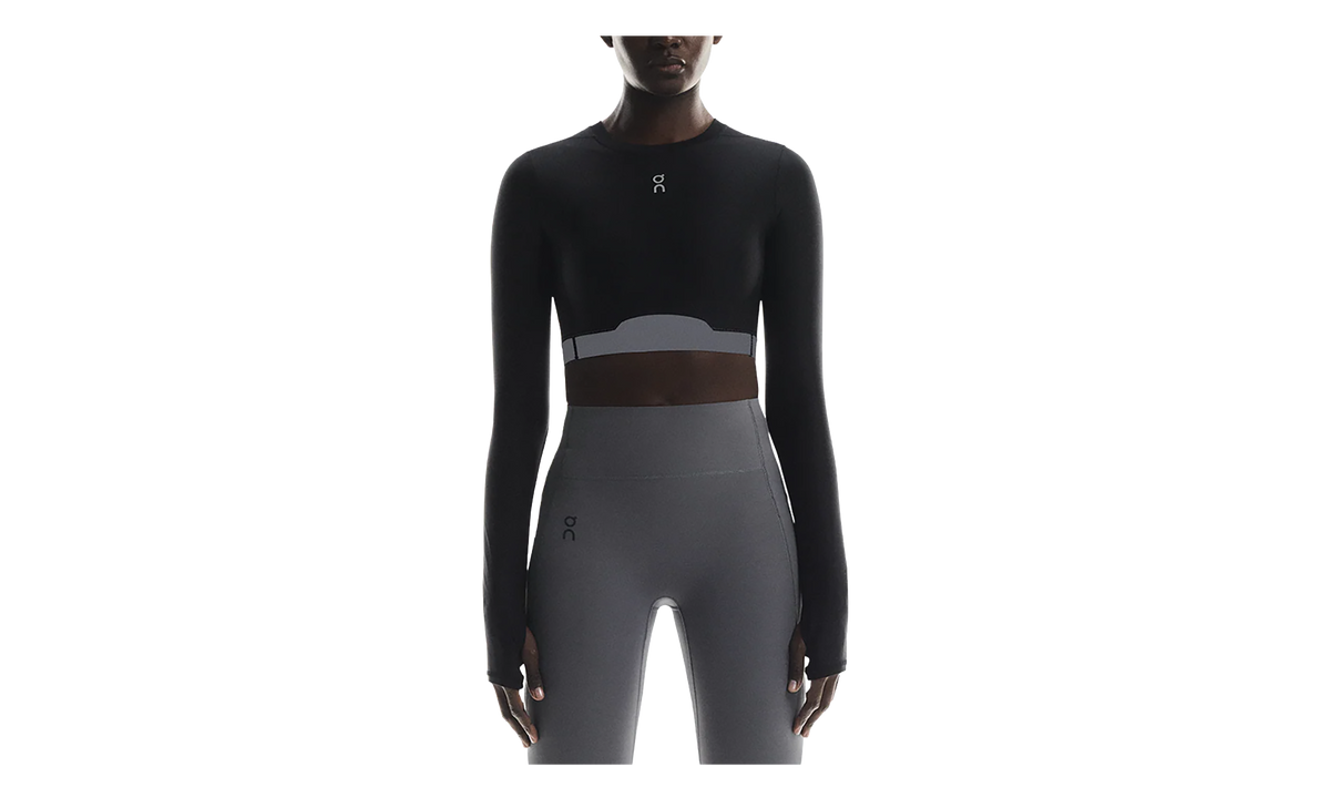 On Running Train Long Sleeve Crop WMNS "Black" 1WF10220553
