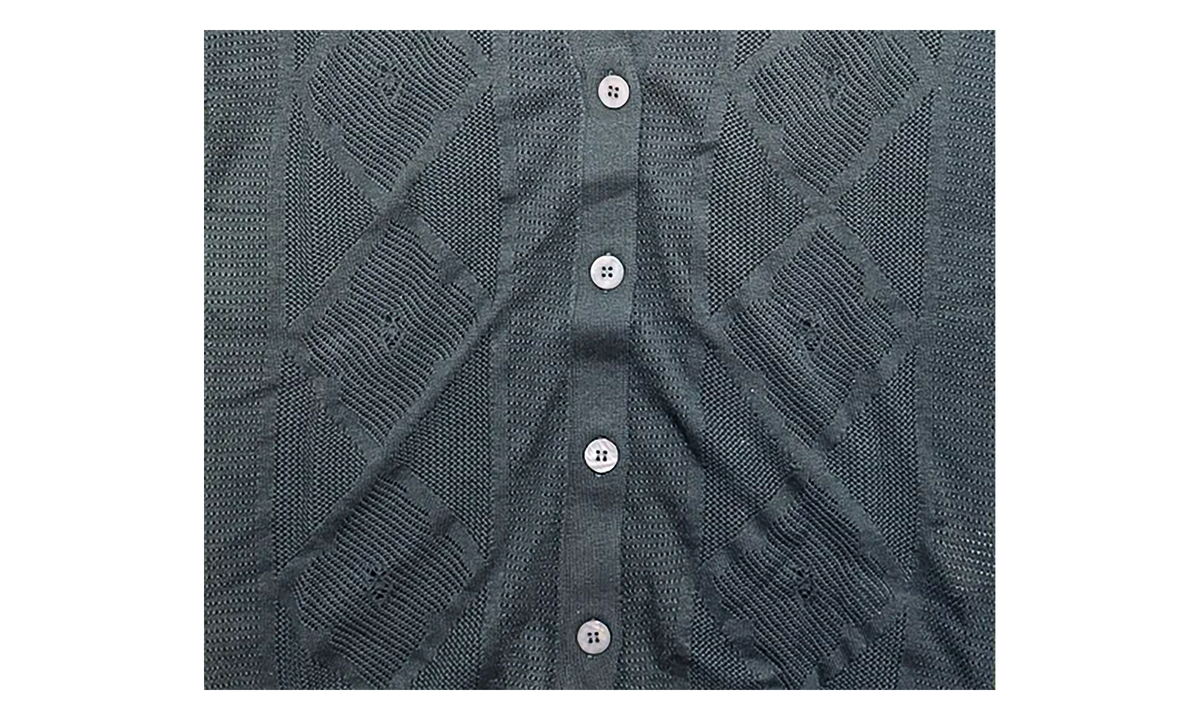 Kith Elena Diamond Open Knit Shirt WMNS "Navy" KHW030281 336
