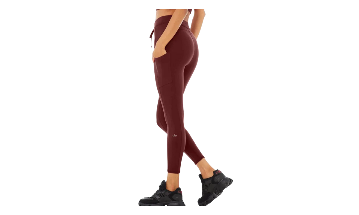 78 High-Waist Checkpoint Leggings WMNS "Cranberry" ALO26