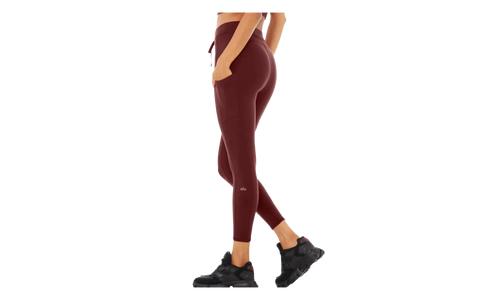 78 High-Waist Checkpoint Leggings WMNS "Cranberry" ALO26