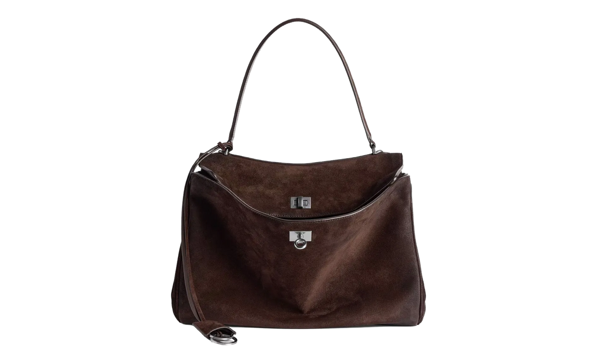 Balenciaga Medium Rodeo Top Handle Bag "Light Espresso" 789772 2AB4G 2308