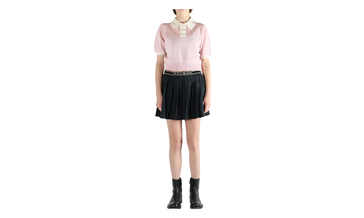 Malbon Golf Mikayla Polo T-Shirt WMNS "Dusty Rose" MW 0043 DST RSE