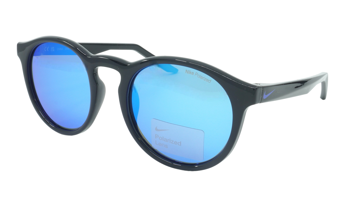 Nike Swerve Polarized Sunglasses "Black / Polar / Blue Mirror" FD1850 014