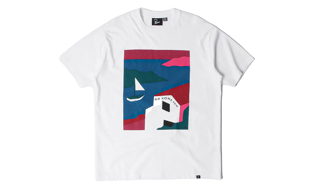 BY PARRA No Vacation SS Tee "White" 56105
