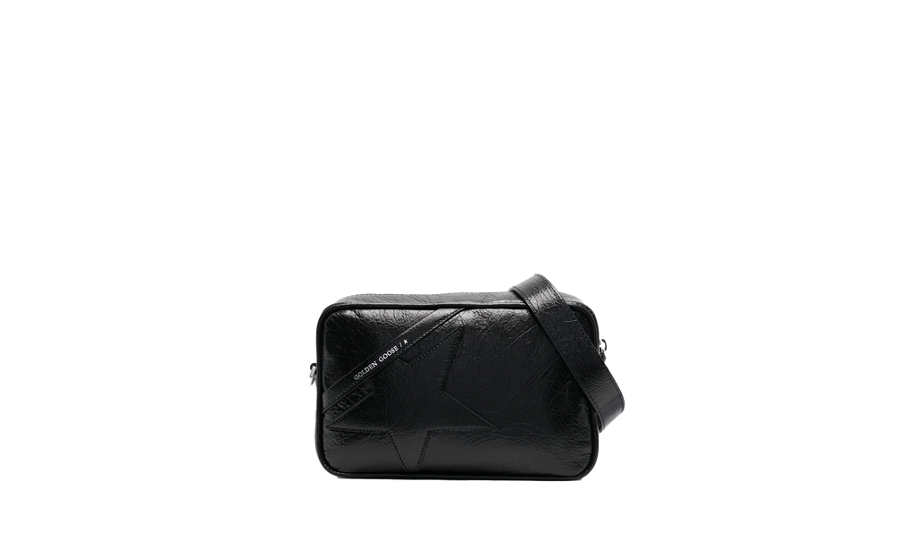 Golden Goose Star Bag Wrinkled Lamb Leather Body and Star "Black" GWA00375 A000334 90100
