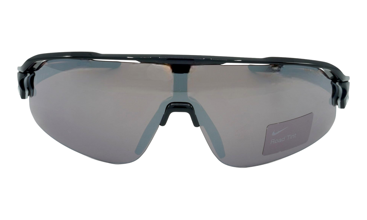 Nike Flyfree Shield Team Sunglasses "Black / Road Chrome Mirror" IF1107X 010