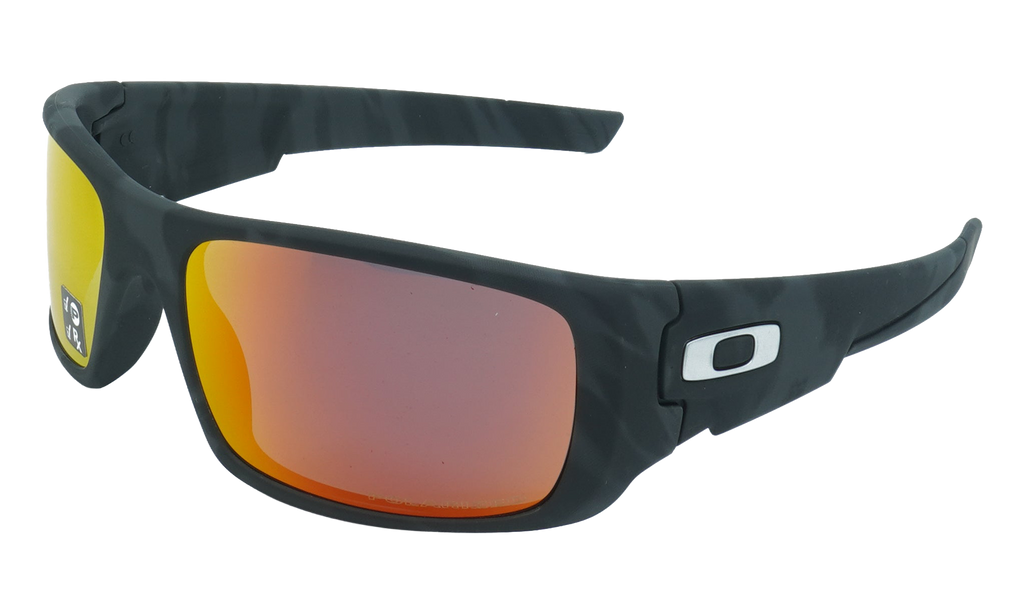 Oakley Crankshaft Polarized Sunglasses "Matte Black Camo / Ruby Iridium Polarized" OO9239 30
